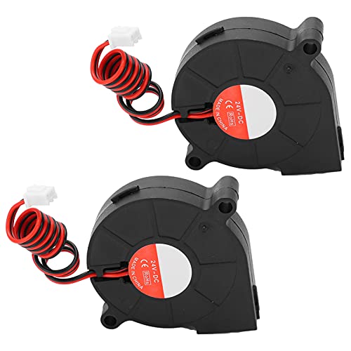 TOOLSGO 2 Stück 50 x 50 x 15 mm 3D-Drucker-Lüfter Leiser Lüfter Langlebig Kompatibel mit Ender‑3 Ersatzteil DC24V TOOLSGO 2 Stück 50 x 50 x 15 mm 3D-Drucker-Lüfter Leiser Lüfter Langlebig Kompatibel mit Ender‑3 Ersatzteil DC24V von TOOLSGO