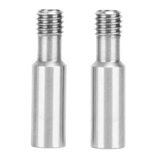 TOOLSGO 2 Stück Edelstahl Wärmebrechrohre M6 Gewinde Filamentzufuhrrohre OD 7mm ID 4,2mm Kompatibel mit MK8 CR8 CR10 3D Druckern von TOOLSGO