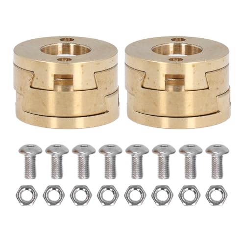 TOOLSGO 2 Stück Kupplungsmuffen aus Metall Hochpräzise Kupplungsmuffen Teil für VzBoT BLV T8 Z-Achsen-3D-Drucker zum Aktualisieren und Ersetzen von TOOLSGO