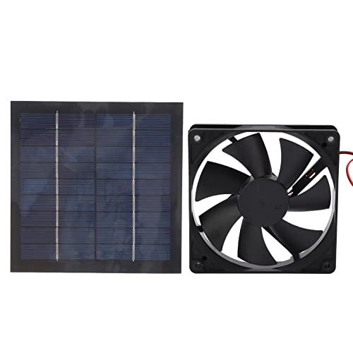 TOOLSGO 20W Monokristalliner Solarventilator IP65 Wasserdichter Mini-Abluftventilator für Küche Gewächshäuser Tierbereiche Baumhäuser Wohnmobile von TOOLSGO