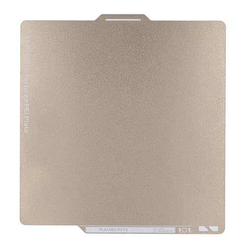 TOOLSGO 257x257mm Beidseitige PEI 3D-Druckerplatte Hitzebeständig bis 260℃ Kompatibel mit BambuLabX1, P1P, P1S Modellen von TOOLSGO