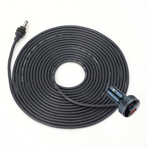 TOOLSGO 2M 6,5 FT Gleichstrom kabel mit Spannungs anzeige 18AWG IP68 Wasserdicht Netz kabel Ersatz für Auto Schiff RV LKW Busse Schiffe Auto Kühlschränke von TOOLSGO
