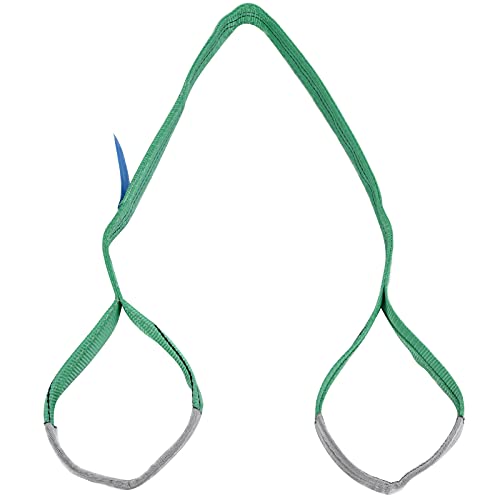 TOOLSGO 2T Flache Hebeschlinge Hochfestes Polyester-Kranhebeband Gurtbänder Takelagezubehör für Schiffsmaschinenhäfen Bau (2m) von TOOLSGO