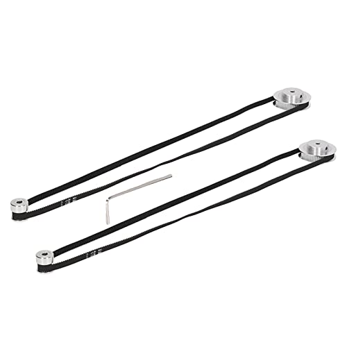TOOLSGO 2er Set GT2Aluminium Synchronräder 20 & 60 Zähne mit 2x 852mm Länge 6mm Breite Riemen für 3D-Drucker CNC Maschinen Fräse (5mm Innenbohrung) von TOOLSGO