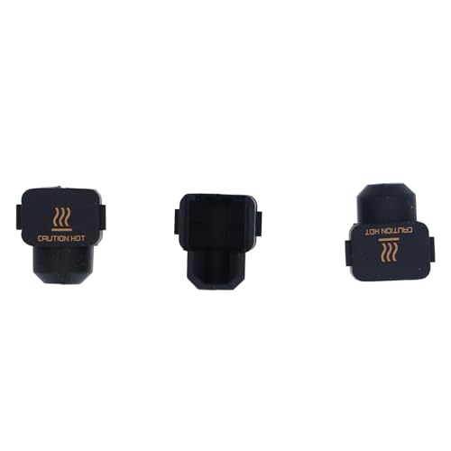 TOOLSGO 3 Stück 3D Drucker Hotend Silikonabdeckung Schwarze Silikon Wärmedämmhülle Hohe Temperaturbeständigkeit bis 280°C Kompatibel mitBambuLab A1 Mini von TOOLSGO