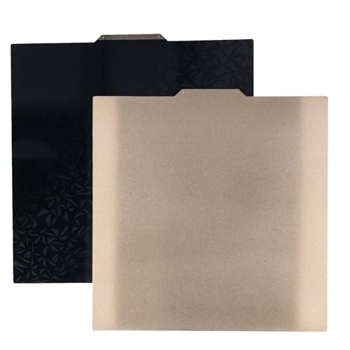 TOOLSGO 330x330mm Beidseitige 3D Druckplattform mit PEO Diamanttextur und Matter PEI Oberfläche Magnetbasis für Neptune 3 Plus Tronxy X3S von TOOLSGO