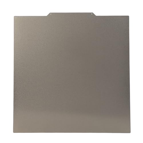 TOOLSGO 350x350mm Beidseitige PEI Platte mit Texturierter und Glatter Oberfläche Hitzebeständig bis 200°C Kompatibel mit Voron2.4 3D Druckern von TOOLSGO
