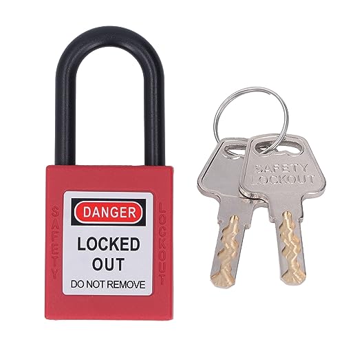 TOOLSGO 38mm Doppelsteckkern Schloss Sperr-Tagout Vorhängeschloss Nylon Sicherheitsverschluss mit 2 Schlüsseln für Industrieanlagen TOOLSGO 38mm Doppelsteckkern Schloss Sperr-Tagout Vorhängeschloss Nylon Sicherheitsverschluss mit 2 Schlüsseln für Industrieanlagen von TOOLSGO