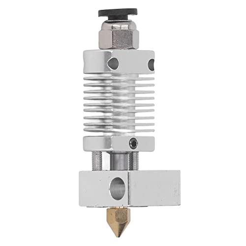 TOOLSGO 3D Drucker Extruder Hotend Kit mit 0.4mm Düse Gewindeschnittstelle und Aluminium Heizblock kompatibel mit Ender 3 3 V2 CR 10 und mehr (Silber) von TOOLSGO