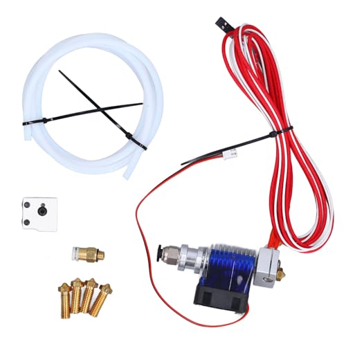 TOOLSGO 3D Drucker Hotend Extruder Kit mit Heizblock und PTFE Düse kompatibel mit Makerbot1,75mm Filament für höhere Effizienz und Präzision von TOOLSGO