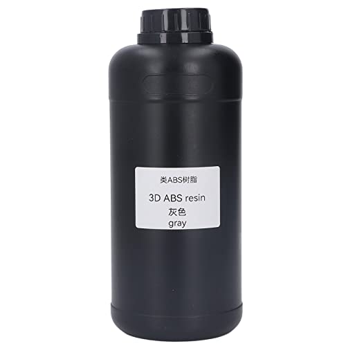 TOOLSGO 3D-Druckerharz Photopolymer schnelle Aushärtung UV-Härtung geringe Schrumpfung hohe Zähigkeit hohe Härte 1000ml zum Drucken (Grau) von TOOLSGO
