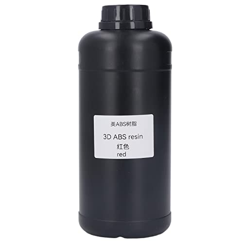 TOOLSGO 3D-Druckerharz Photopolymer schnelle Aushärtung UV-Härtung geringe Schrumpfung hohe Zähigkeit hohe Härte 1000ml zum Drucken (Rot) von TOOLSGO