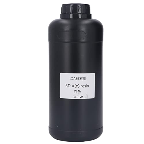 TOOLSGO 3D-Druckerharz Photopolymer schnelle Aushärtung UV-Härtung geringe Schrumpfung hohe Zähigkeit hohe Härte 1000ml zum Drucken (Weiß) von TOOLSGO