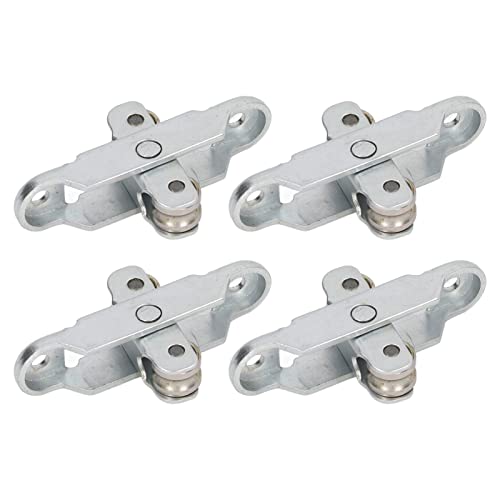 TOOLSGO 4 Stück Edelstahl-Doppelrollenflaschenzug 12 mm Außendurchmesser 4 4 mm Montagelochdurchmesser 53 mm Lochabstand für Schiebetüren Schränke von TOOLSGO