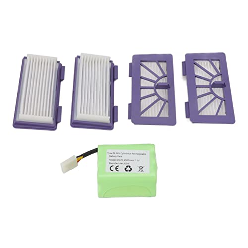 TOOLSGO 4500 mAh 7.2V 17670, Lithium-Batterie Filter-Kit Ersatzteile kompatibel mit Neato XV11 XV12 XV14 XV15 XV21 Kehrmaschine N707 Batterie N704 Filterzubehör TOOLSGO 4500 mAh 7.2V 17670, Lithium-Batterie Filter-Kit Ersatzteile kompatibel mit Neato XV11 XV12 XV14 XV15 XV21 Kehrmaschine N707 Batterie N704 Filterzubehör von TOOLSGO
