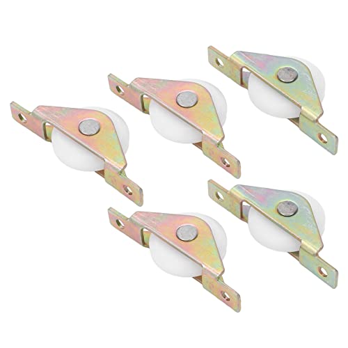 TOOLSGO 5 Stück Riemenscheibe Einzelrad Standard Sanft Gleitend Geräuscharm Fensterscheibe Robust und Langlebig für Schiebetüren Schränke 30 mm von TOOLSGO
