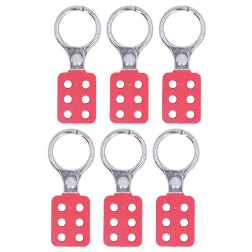 TOOLSGO 6 Stück Lock-Out-Tag-Out-Haspe funkensicher 38mm Backeninnendurchmesser 6 Löcher Interlock-Lockout-Tagout-Sicherheitshaspe für Fabriken Werkstätten und Bearbeitung TOOLSGO 6 Stück Lock-Out-Tag-Out-Haspe funkensicher 38mm Backeninnendurchmesser 6 Löcher Interlock-Lockout-Tagout-Sicherheitshaspe für Fabriken Werkstätten und Bearbeitung von TOOLSGO