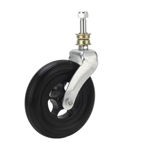 TOOLSGO 6 Zoll Lenkrolle Universelle Sstoßdämpfende Verdickte Nabe 250 lbs tragende PU-Rollstuhl-Vorderrolle Ersatz für Walker Scooter von TOOLSGO