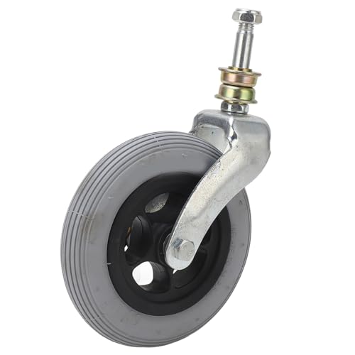 TOOLSGO 6 Zoll Rollstuhl-Ersatzrad PU-aufblasbares Universal-Rollstuhl-Vorderrad 36PSI Lasttragend Stoßdämpfend von TOOLSGO