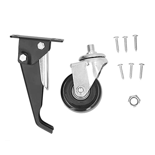 TOOLSGO 65mm Polypropylen Feststellrollen 360° Drehdesign mit Montageschelle für Transportwagen Möbel Werkbänke Handwagen und mehr von TOOLSGO