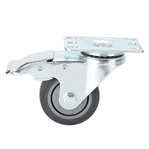 TOOLSGO 75mm Edelstahl TPR Geräuschlose Drehrollen mit Bremse Niedriggeräuschrollen für Wagen und Geräteinstallation TOOLSGO 75mm Edelstahl TPR Geräuschlose Drehrollen mit Bremse Niedriggeräuschrollen für Wagen und Geräteinstallation von TOOLSGO