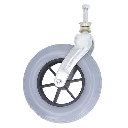TOOLSGO 8 Zoll Rollstuhlrad Verdickte Nabe Starke Tragfähigkeit Univrsal Solid PU Rollstuhl Caster Ersatz Grau TOOLSGO 8 Zoll Rollstuhlrad Verdickte Nabe Starke Tragfähigkeit Univrsal Solid PU Rollstuhl Caster Ersatz Grau von TOOLSGO