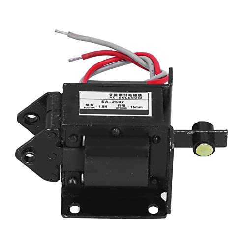 TOOLSGO BERM AC-Solenoid-Elektromagnet Traktions-Push-Pull-Elektromagnet AC220V S A-2502 zur Fernsteuerung mechanischer Geräte und Automatisierungssysteme von TOOLSGO