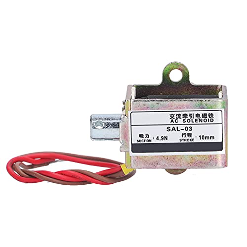 TOOLSGO BERM Pull Typ Solen oid Elektro magnet Traktion 4,9 N Absaugung 10mm Hub SAL-03 AC220V zur Fernsteuerung von mechanischen Geräten TOOLSGO BERM Pull Typ Solen oid Elektro magnet Traktion 4,9 N Absaugung 10mm Hub SAL-03 AC220V zur Fernsteuerung von mechanischen Geräten von TOOLSGO