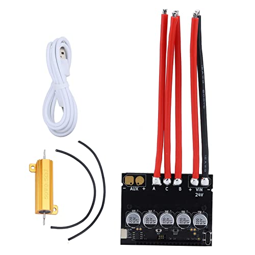 TOOLSGO Bürstenloser Motortreiber mit Kühlkörper multidirektionaler stabiler Motorcontroller für Roboter 3D-Druck industrielle Automatisierungsfelder 8–24 V von TOOLSGO