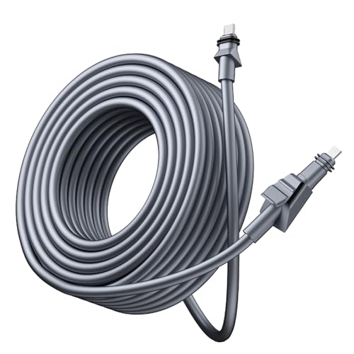 TOOLSGO Kabel für flaches Hochleistungs-IP68-Wasserdichtigkeit, hohe Zuverlässigkeit, stabile Verbindung Gummi-Kupfer-Ersatzkabel Plug-and-Play (25m（82FT）) von TOOLSGO