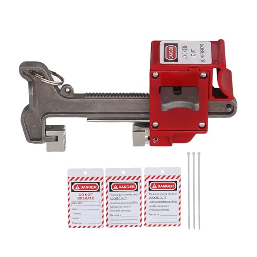 TOOLSGO Kugelhahn-Verriegelungsvorrichtung mit Etiketten und Kabelbindern Manuelles Sicherheitsschloss für Wasserhahngriffe für Rohrdurchmesser DN8‑DN100 TOOLSGO Kugelhahn-Verriegelungsvorrichtung mit Etiketten und Kabelbindern Manuelles Sicherheitsschloss für Wasserhahngriffe für Rohrdurchmesser DN8‑DN100 von TOOLSGO