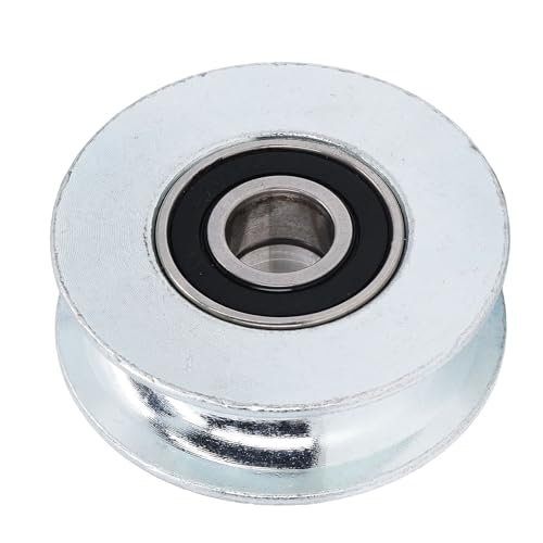 TOOLSGO Legierte Stahl-Lagerrolle U-förmige Führungrolle 64mm Außendurchmesser 15mm Mittelloch für Gleisinstallationen Schiebetüren Hängung Hebung von TOOLSGO