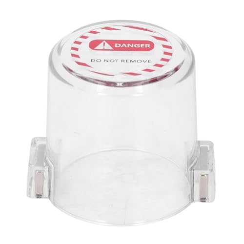 TOOLSGO Magnetische Not-Aus-Schalterabdeckung Transparent Tund Druckknopf-Sperrschutz abnehmbares Design zur Geräteverriegelung Energieisolierung von TOOLSGO