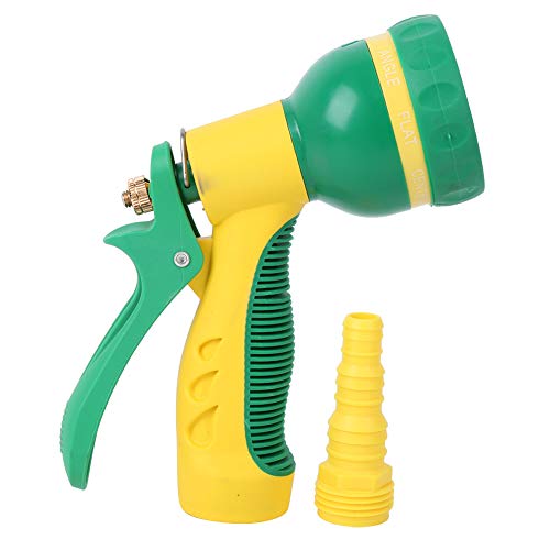 TOOLSGO Multifunktionale Aluminium Griff Wasserpistole 8 Modi einstellbare rotierende Sprühdüse für Gartenreinigung Blumen gießen Auto waschen von TOOLSGO