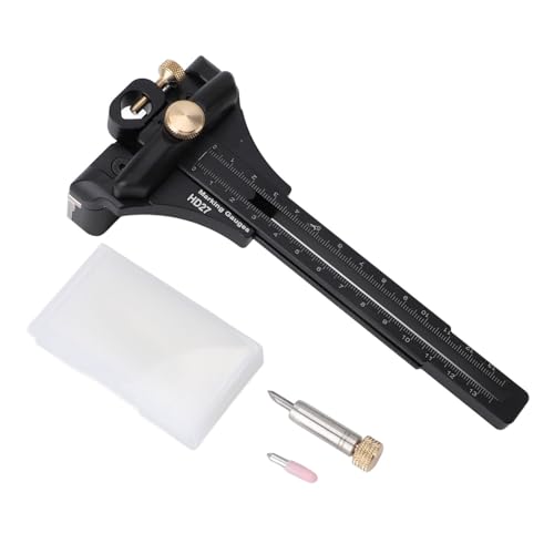 TOOLSGO Multifunktionales Linear-Markierungswerkzeug Verstellbarer gerader Parallel-Linienmarker zum Zeichnen von Linien für Holzarbeiten DIY Handarbeiten von TOOLSGO