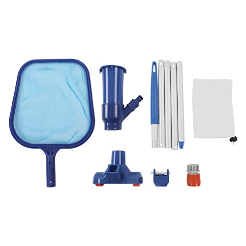 TOOLSGO Pool-Staubsaugerkopf-Skimmernetz-Set Skimming-Netz mit Abnehmbarer Stange Schwimmbadreiniger-Zubehör für oberirdische Pools Teiche Spas Whirlpools von TOOLSGO
