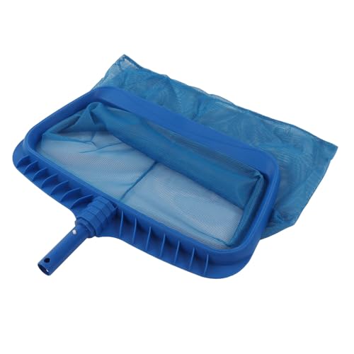 TOOLSGO Schwimmbad-Laubkescher Feinfilterung ABS blau verstärkter Rahmen strapazierfähiges Pool-Keschernetz für Seeteiche von TOOLSGO
