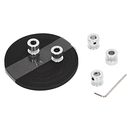 TOOLSGO Synchronrad 20 Zähne 8mm Innendurchmesser Riemenscheibe 5m Zahnriemenschlüssel für 3D-Drucker CNC-Drehmaschinen Fräsmaschinen von TOOLSGO