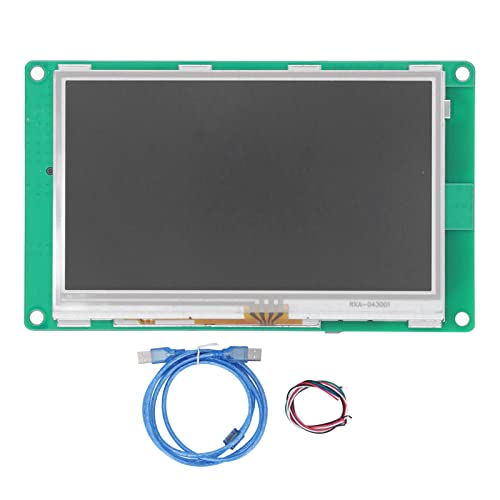 TOOLSGO Touchscreen-Modul 4.3 Zoll TFT-LCD RS232 RS 485 Serielle Schnittstelle Anzeigetafel für Intelligente Effiziente und langlebige Steuerung von TOOLSGO