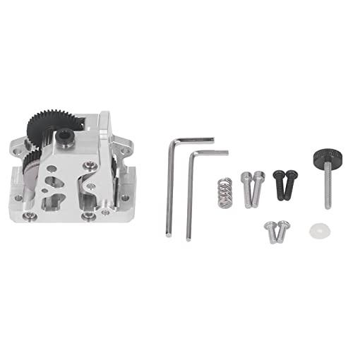 TOOLSGO Vollmetall Extruder Kit aus gehärtetem Stahl mit Hochdrehmoment Getriebe kompatibel mit CR 10 CR 10S Ender 3 Ender 3 V2 (Silber) von TOOLSGO