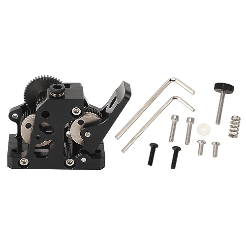 TOOLSGO Vollmetall gehärteter Stahl Getriebe-Reduktions-Extruder 3D-Druck Zubehör kompatibel mit CR10 10S Ender 2 3 5 Serie 3D Druckern (Schwarz) von TOOLSGO