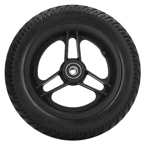 TOOLSGO Vorderrad für Rollstuhlfahrer 10 x 2 Zoll Rutschfestes Polyurethan Solide Rollator-Ersatzrolle für Mobilitätshilfen von TOOLSGO