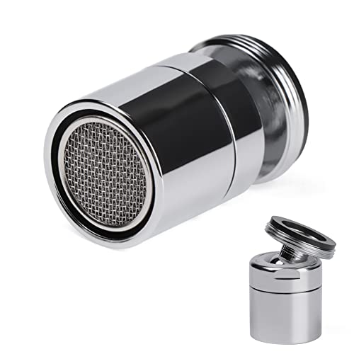 360 Grad schwenkbarer Wasserhahn-Luftsprudler, Filteradapter für Küchenspüle, Wasserhahnkopf, Wasserhahndüsenadapter, Ersatzteil (männlich 18 mm) von TOOLSTAR