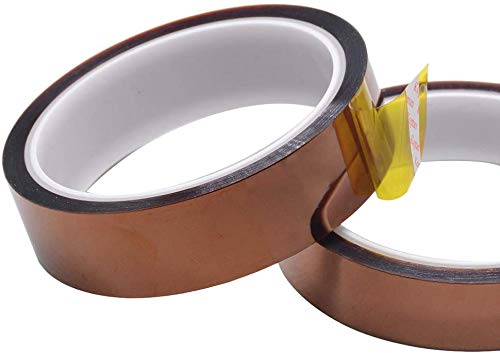 Hochtemperatur-Filmklebeband, 33 m Länge, hitzebeständig, Polyimid-Kapton-Klebeband, selbstklebend als elektrische Isolierung (Mehrbreite 3-40 mm) von TOOLSTAR