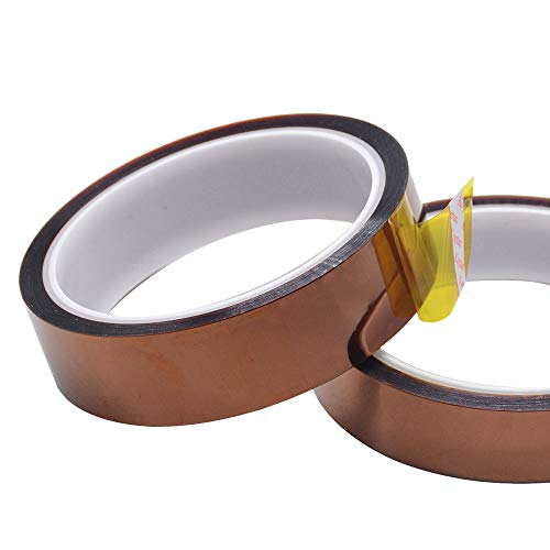 Hochtemperatur-Filmklebeband, 33 m Länge, hitzebeständig, Polyimid-Kapton-Klebeband, selbstklebend als elektrische Isolierung (Mehrbreite 3-40 mm) von TOOLSTAR