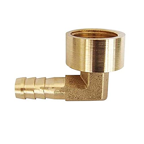 Messing-Schlauchverschraubung, Ellenbogen-Rohrverbinder, Schlauchstutzen auf NPT-Innengewinde, 90-Grad-Rohradapteranschluss (10 mm, 1/4 Zoll NPT-Innengewinde) von TOOLSTAR