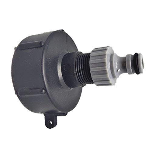TOOLSTAR IBC-Adapter, IBC-Adapteranschluss 3/4 Zoll S60x6 IG für IBC-Schlauchventil-Adapter Wassertank Regenfass 1000L Wasserverbinder (Kunststoff) von TOOLSTAR