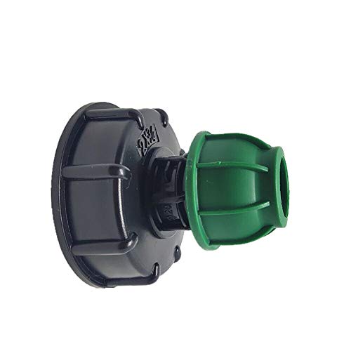 TOOLSTAR IBC Adapter, IBC Tankadapter S60X6 Gerades Rohr Bewässerung Spezialisten auf MDPE Gerade Rohrverschraubung 32mm von TOOLSTAR