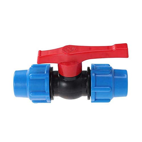 TOOLSTAR Kunststoff Kugelhahn MDPE Klemmverschraubung Klemmverschraubung Rohrverbinder mit In-Line Kugelhahn für Wasserrohr - 25mm TOOLSTAR Kunststoff Kugelhahn MDPE Klemmverschraubung Klemmverschraubung Rohrverbinder mit In-Line Kugelhahn für Wasserrohr - 25mm von TOOLSTAR
