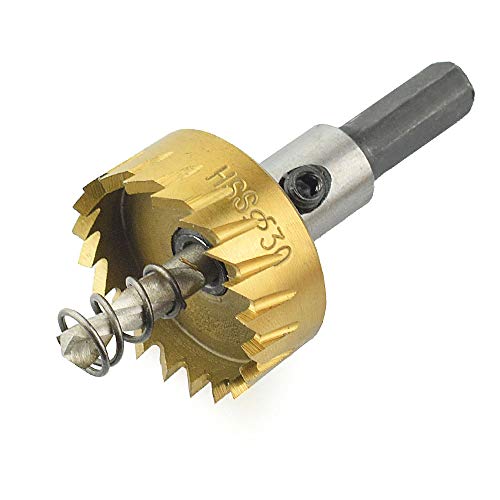 TOOLSTAR Lochschneider, Bohrer, 45 mm, HSS-Hartmetallspitze, Lochsäge, Zahn, Bohrer für Stahl, Metall, Aluminium, Bretter TOOLSTAR Lochschneider, Bohrer, 45 mm, HSS-Hartmetallspitze, Lochsäge, Zahn, Bohrer für Stahl, Metall, Aluminium, Bretter von TOOLSTAR